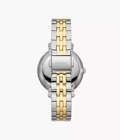 Jacqueline Two-Tone Sun Moon Multifunction Stainless Steel Watch