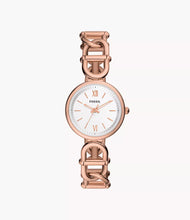 Load image into Gallery viewer, Carlie Three-Hand Rose Gold-Tone Stainless Steel Watch
