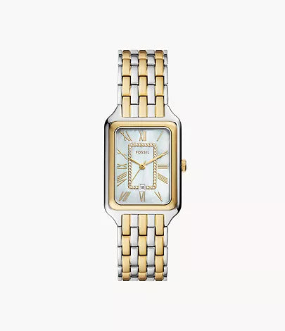 Raquel Three-Hand Date Two-Tone Stainless Steel Watch