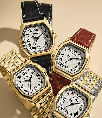 Harlow Three-Hand Gold-Tone Stainless Steel Watch