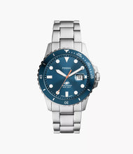 Load image into Gallery viewer, Fossil Blue Dive Three-Hand Date Stainless Steel Watch
