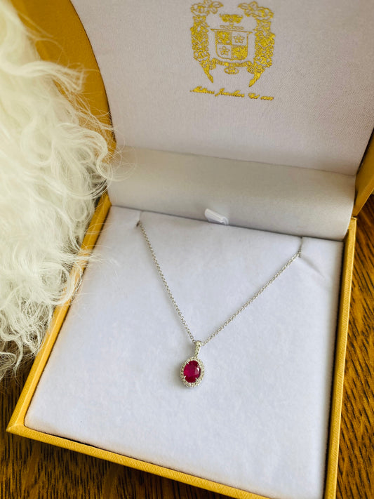 Ruby and Diamond Necklace