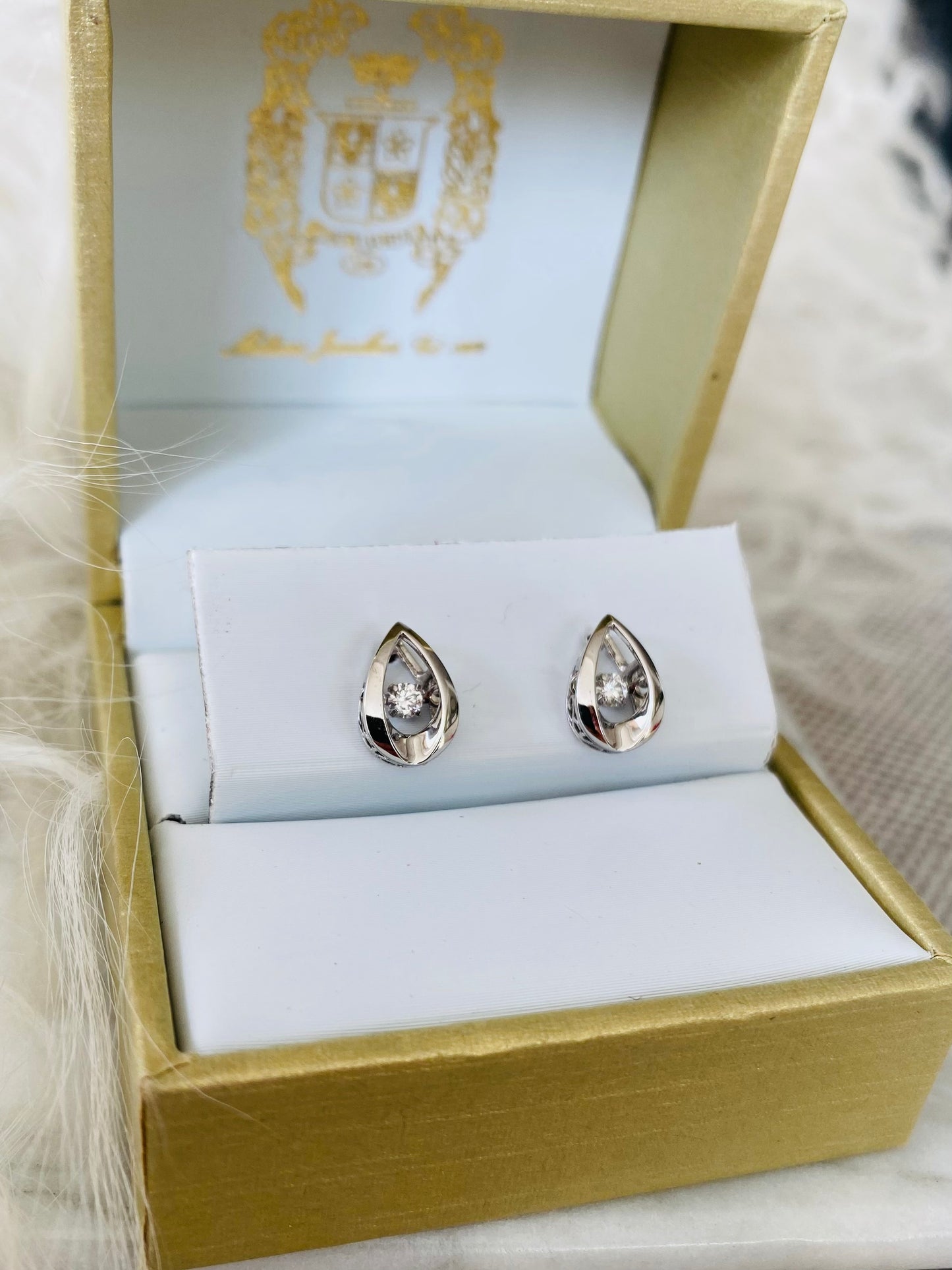 Diamond Droplet Earrings