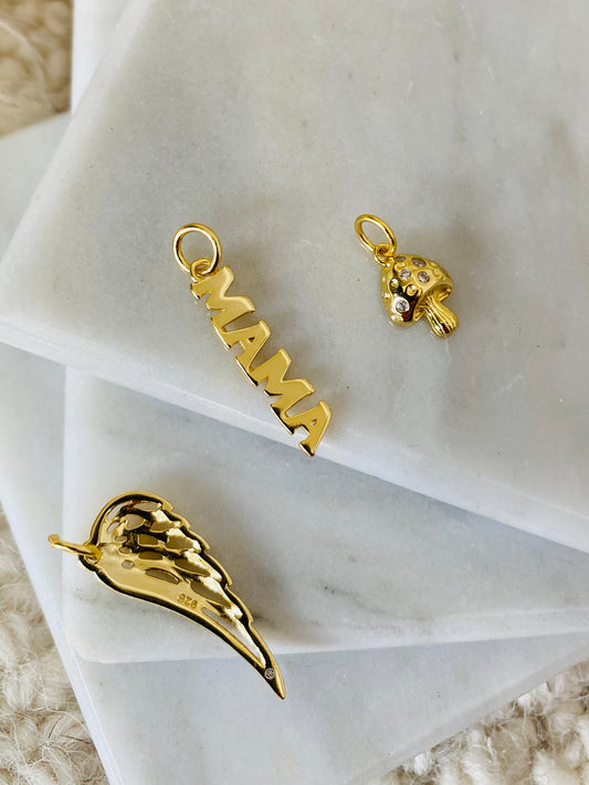 Sterling Silver Gold Vermeil Charms