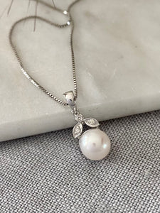 Pearl Pendant and Earring Set