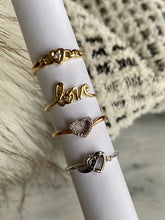 Load image into Gallery viewer, Gold &quot;love&quot; ring
