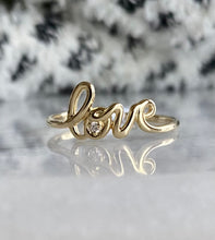 Load image into Gallery viewer, Gold &quot;love&quot; ring
