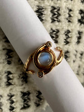 Load image into Gallery viewer, Moonstone and Diamond Ring
