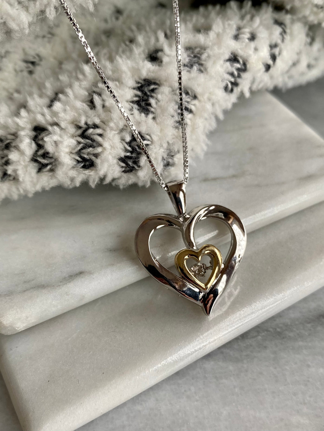 Diamond Pulse Heart Pendant