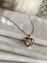 Load image into Gallery viewer, Diamond Pulse Heart Pendant and Earring Set
