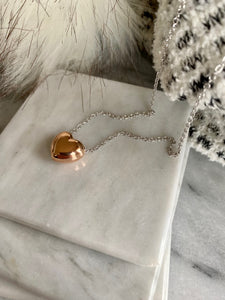 Puff Heart Necklace