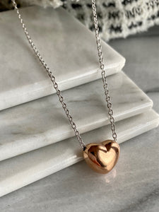 Puff Heart Necklace