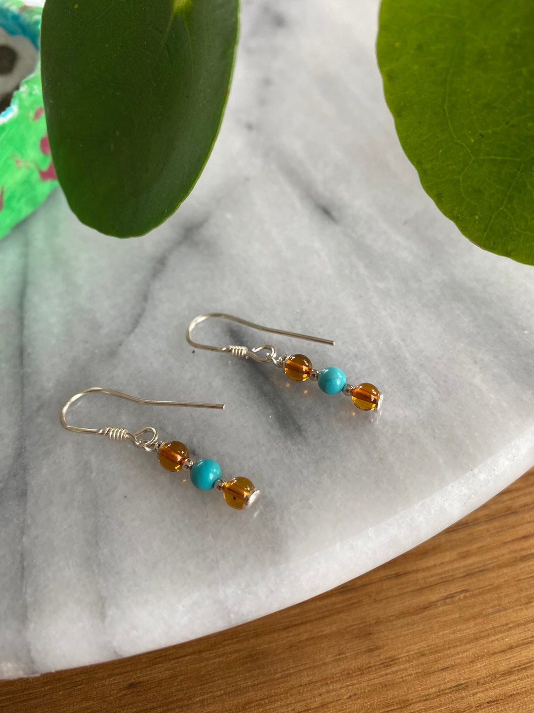 Amber Earrings