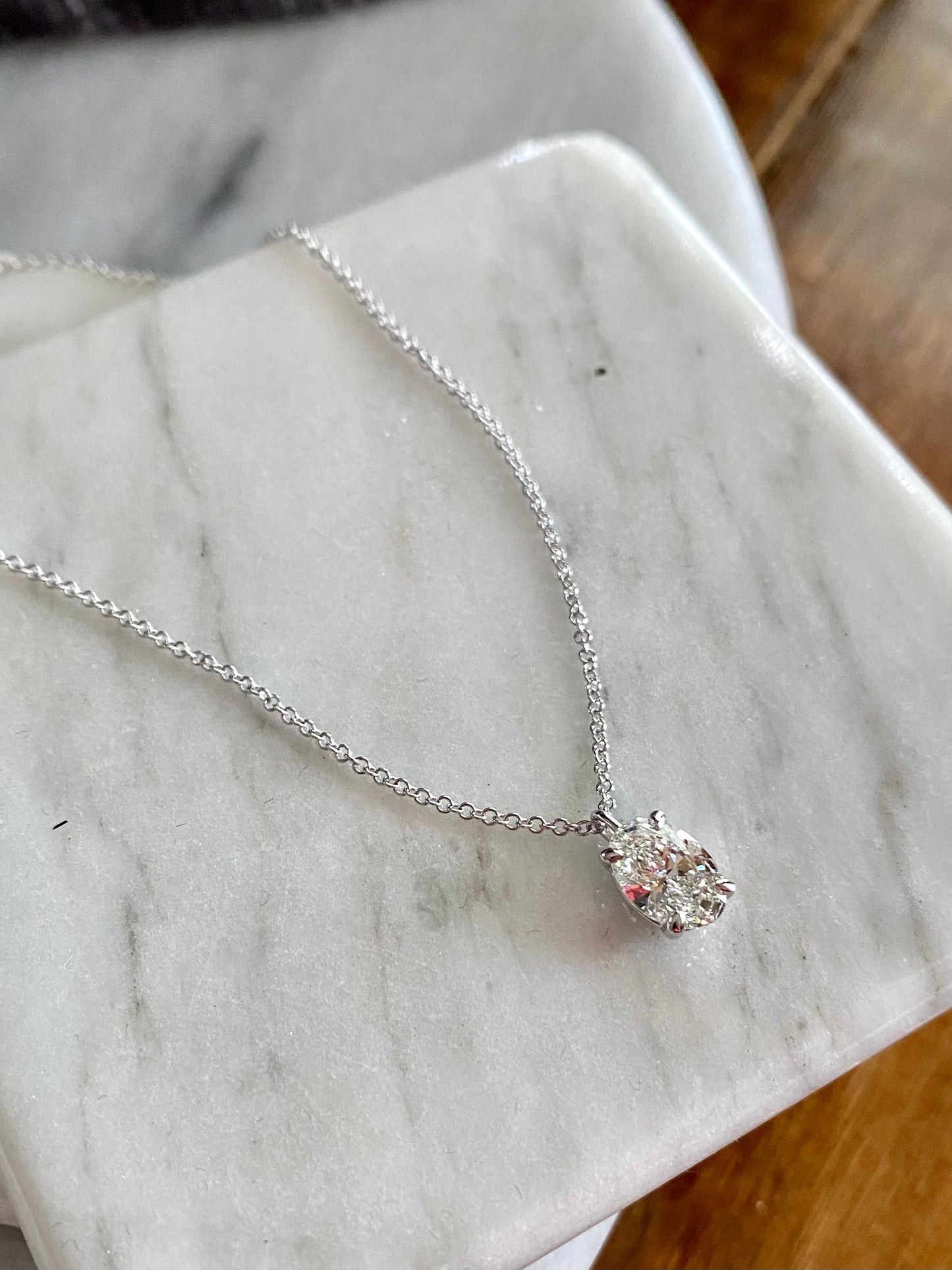 Lab Grown Diamond Pendant and Necklace