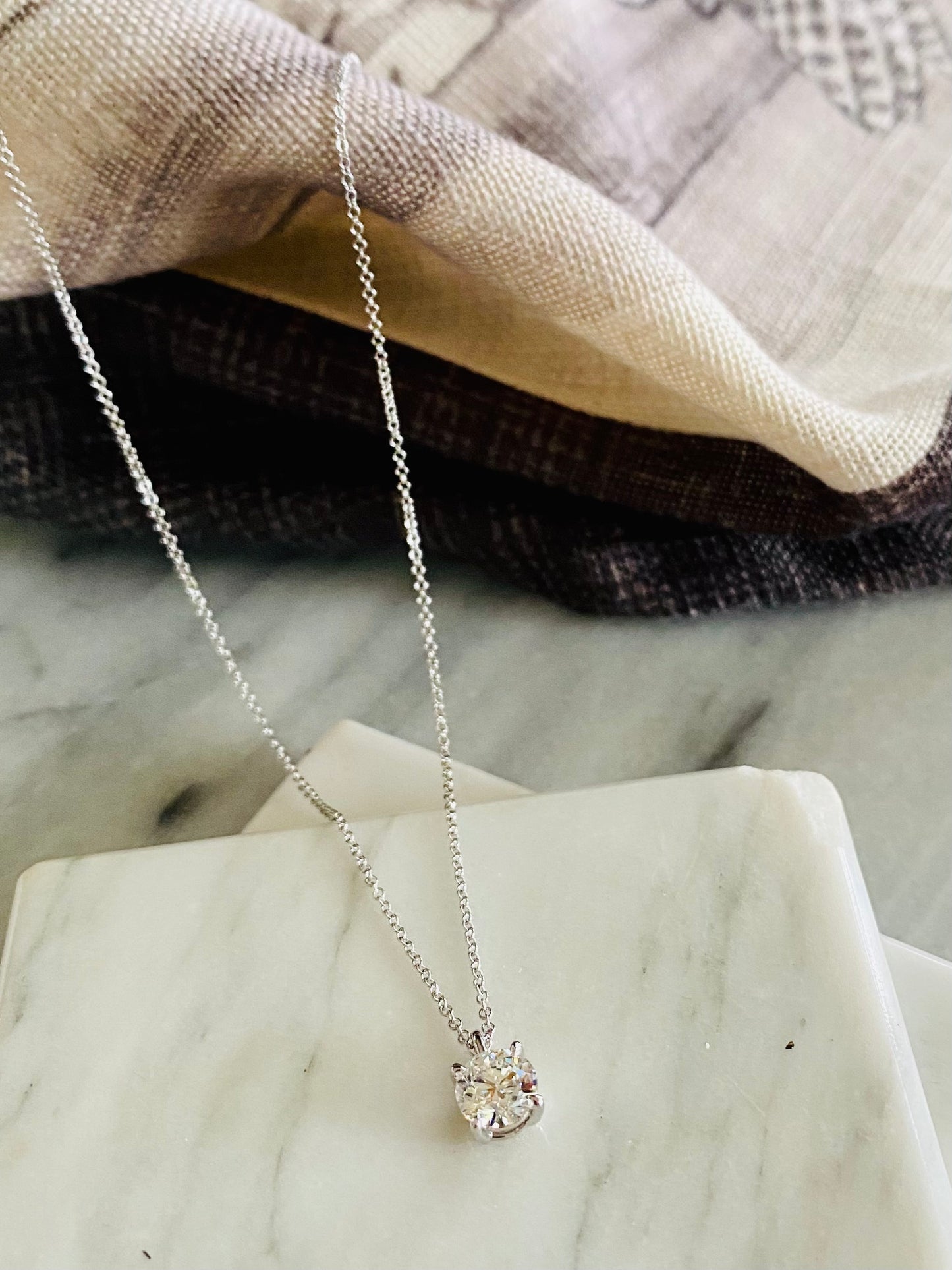 Lab Grown Diamond Pendant and Necklace