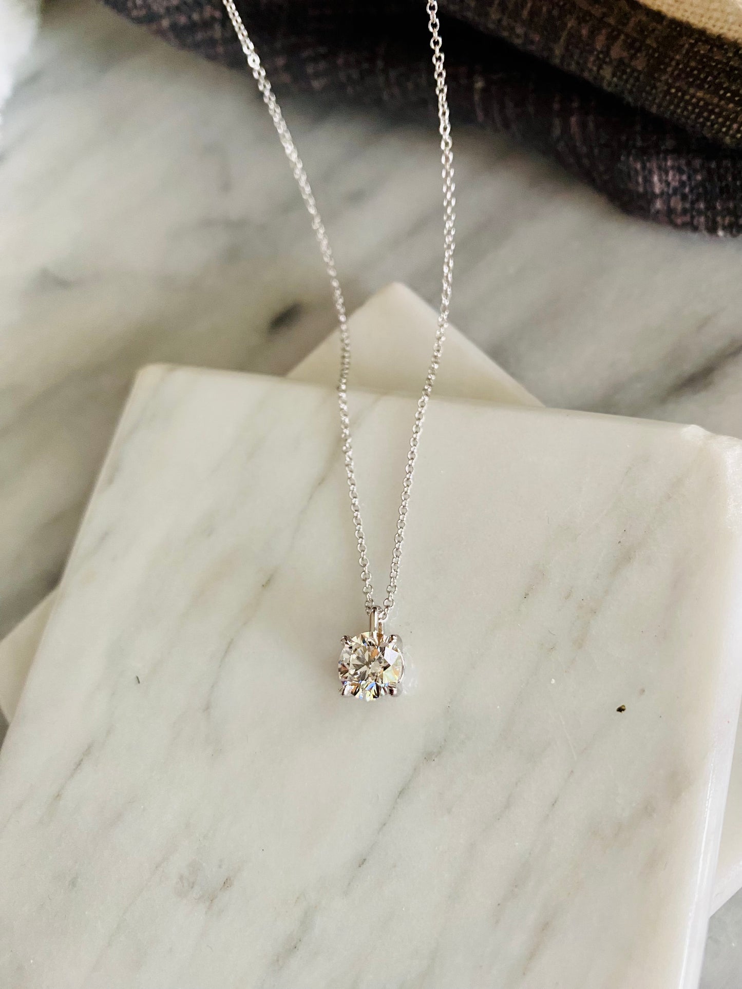 Lab Grown Diamond Pendant and Necklace