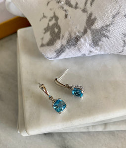 Blue Topaz Earrings