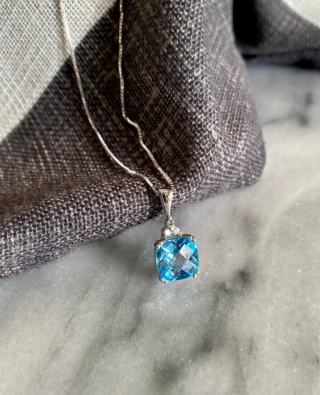 Blue Topaz Necklace