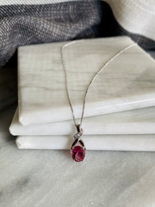 Pink Tourmaline Necklace