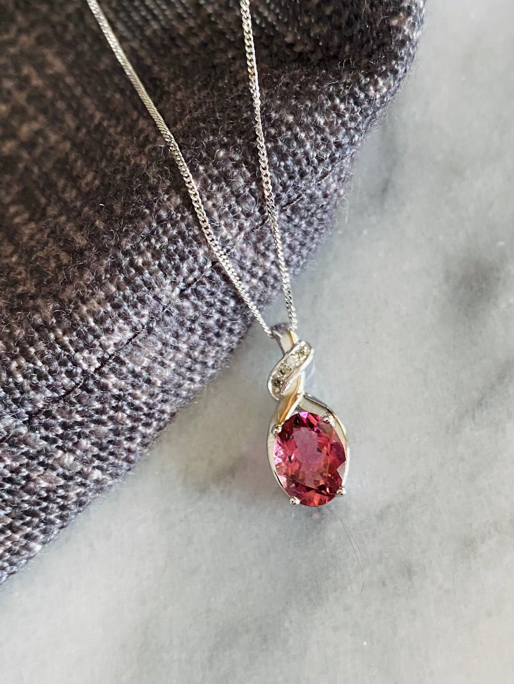 Pink Tourmaline Necklace