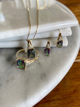 Load image into Gallery viewer, Mystic Topaz and Diamond Earrings
