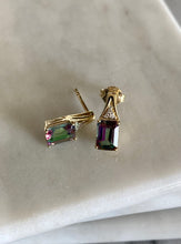 Load image into Gallery viewer, Mystic Topaz and Diamond Earrings
