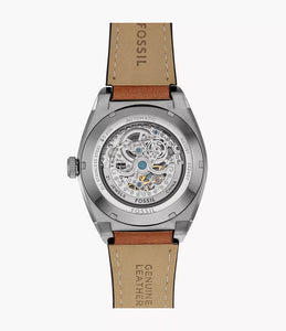 Everett Automatic Brown Leather Watch