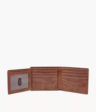 Load image into Gallery viewer, Derrick RFID Bifold with Flip ID - Brown
