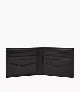 Derrick Leather RFID Sliding 2-in-1 Wallet - Black