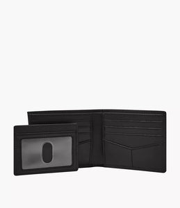 Derrick Leather RFID Sliding 2-in-1 Wallet - Black