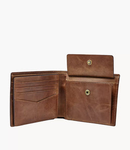 Derrick RFID Large Coin Pocket Bifold