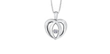 Load image into Gallery viewer, Diamond Pulse Heart Pendant
