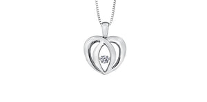 Diamond Pulse Heart Pendant