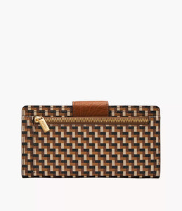 Logan Tab Clutch - Multi Brown