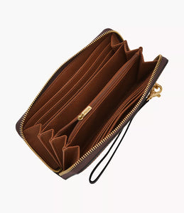 Logan RFID Zip Clutch