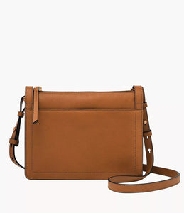 Taryn Leather Crossbody Bag - Brown