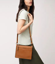 Load image into Gallery viewer, Taryn Leather Crossbody Bag - Brown
