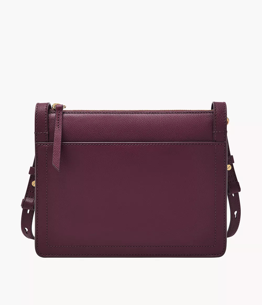 Taryn Leather Crossbody Bag - Amethyst