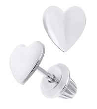 Load image into Gallery viewer, Children&#39;s Sterling Silver Heart Earrings
