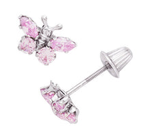 Load image into Gallery viewer, Children&#39;s Pink Butterfly Earrings
