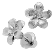 Load image into Gallery viewer, Children&#39;s Silver Flower Earrings
