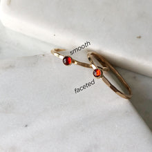 Load image into Gallery viewer, Petite Garnet Stacking Ring - 14k gold-fill
