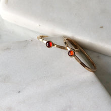 Load image into Gallery viewer, Petite Garnet Stacking Ring - 14k gold-fill
