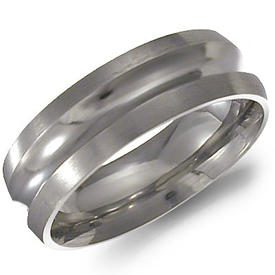 Men's Wedding Band - Titanium