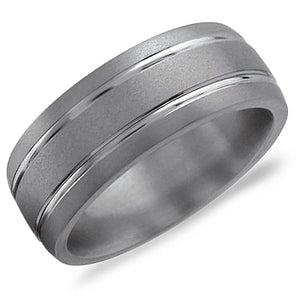 Men's Wedding Band - Titanium