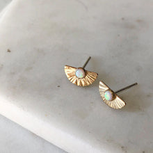 Load image into Gallery viewer, Opal Sunburst Earrings
